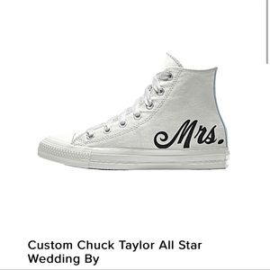 Converse Chuck Taylor wedding shoes size 9